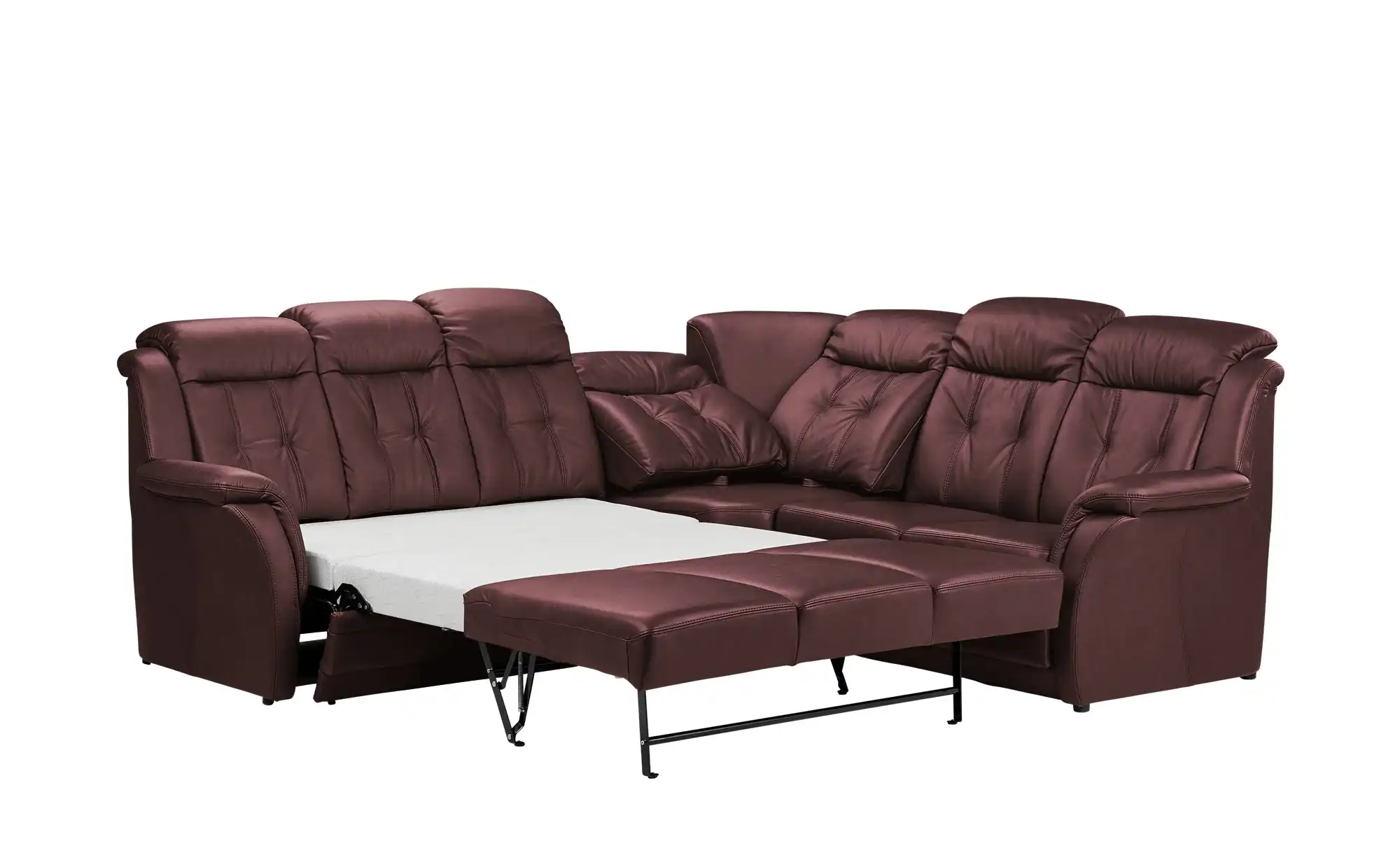 Polstermöbel Oelsa Komfort-Ecksofa aus Leder Andorra