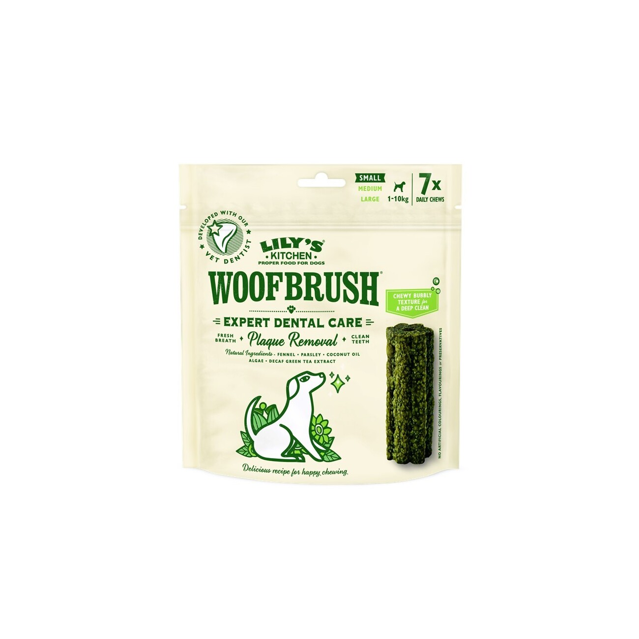 LILY'S KITCHEN Woofbrush Zahnkauartikel für Hunde 7 Stück S