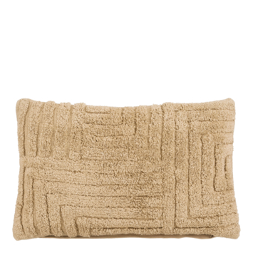 Sierkussen tufted beige - l55xb35xh10cm