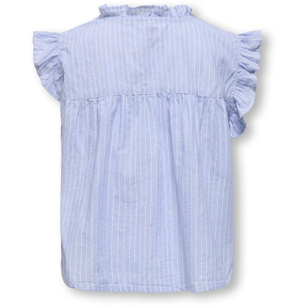 Køb kids ONLY Cashmere Blue White Daimi Detail Skjorte