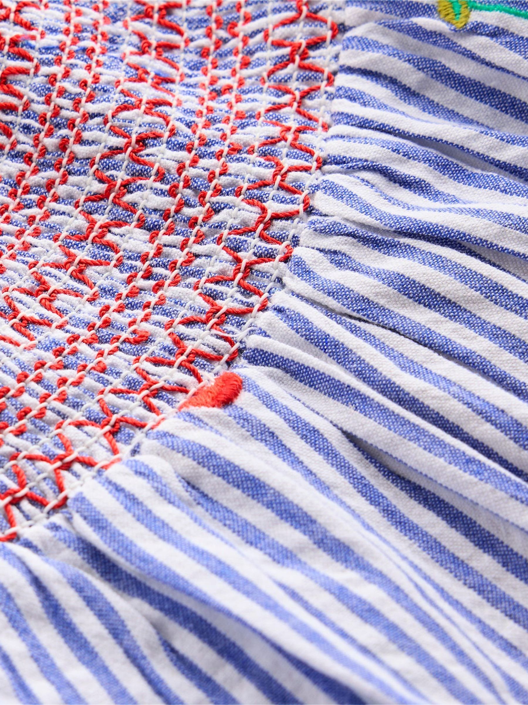 Boden Woven Smocked 100% Cotton Top
