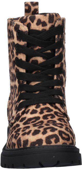 Nelson - Veterboots - Panterprint - Meisjes