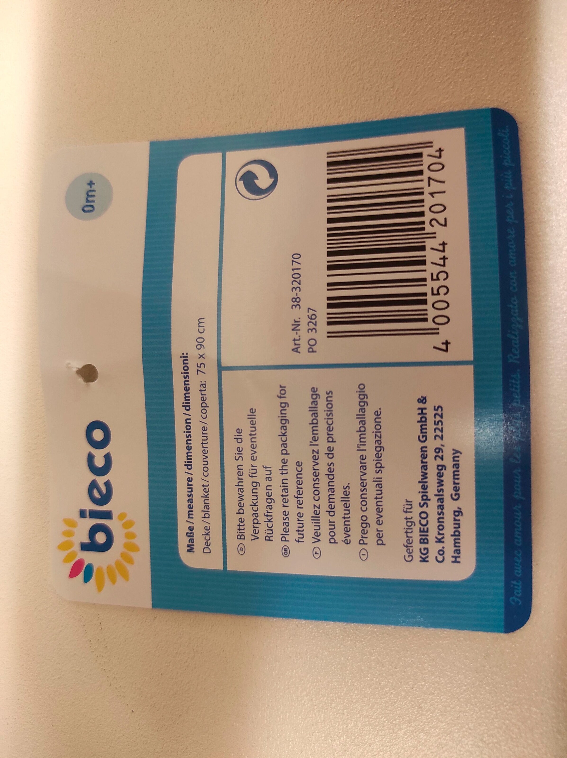 Bieco Babydecke Mädchen Elefanten Rosa