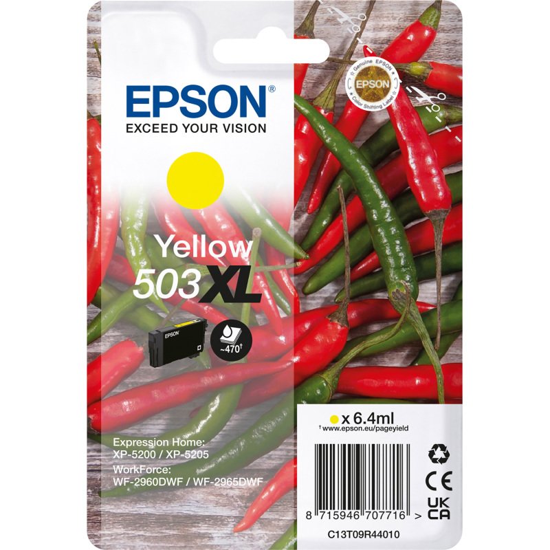 Epson 503XL cartouche haute capacité couleurs séparées pour imprimante jet d'encre