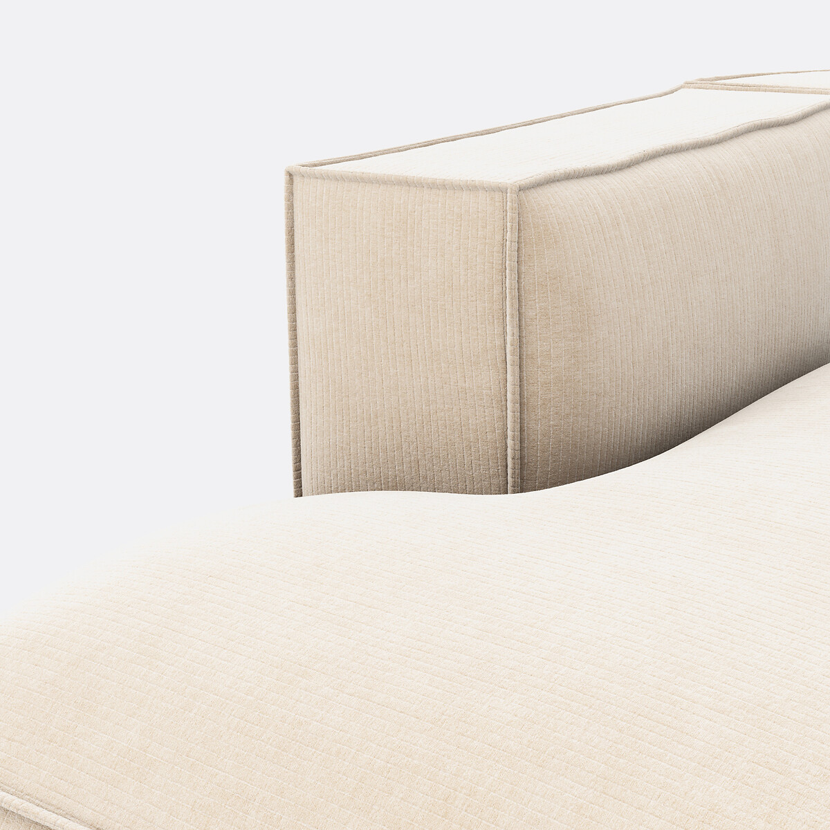 LA REDOUTE INTERIEURS<br>Sofá de 4 peças esquerdo veludo Vintage Seven