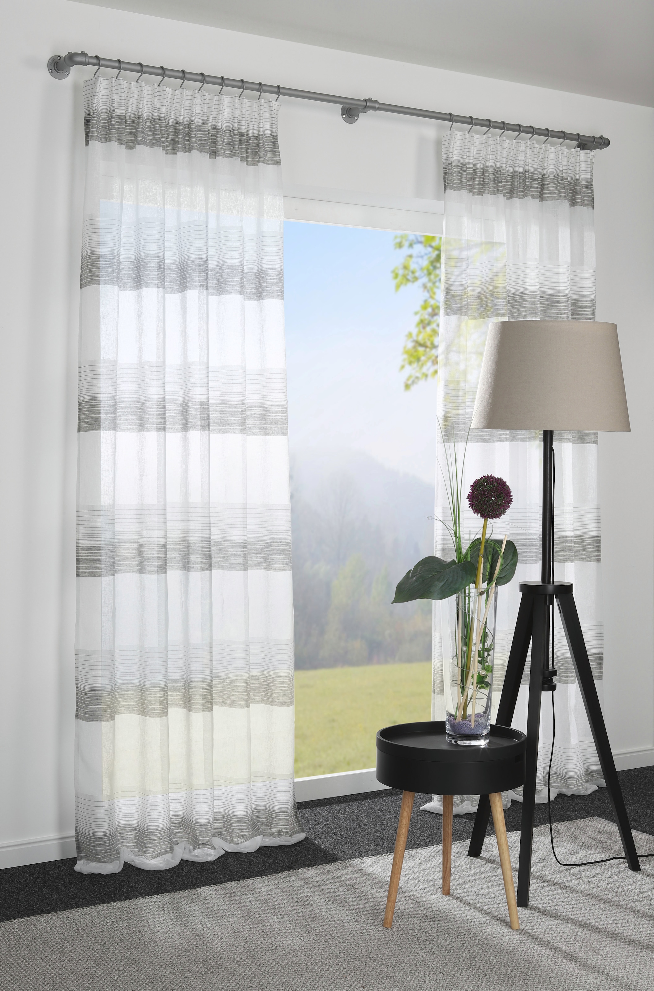 GARDINIA Gardinenhaken »S-Haken« Serie Gardinenstange Industrial Home
