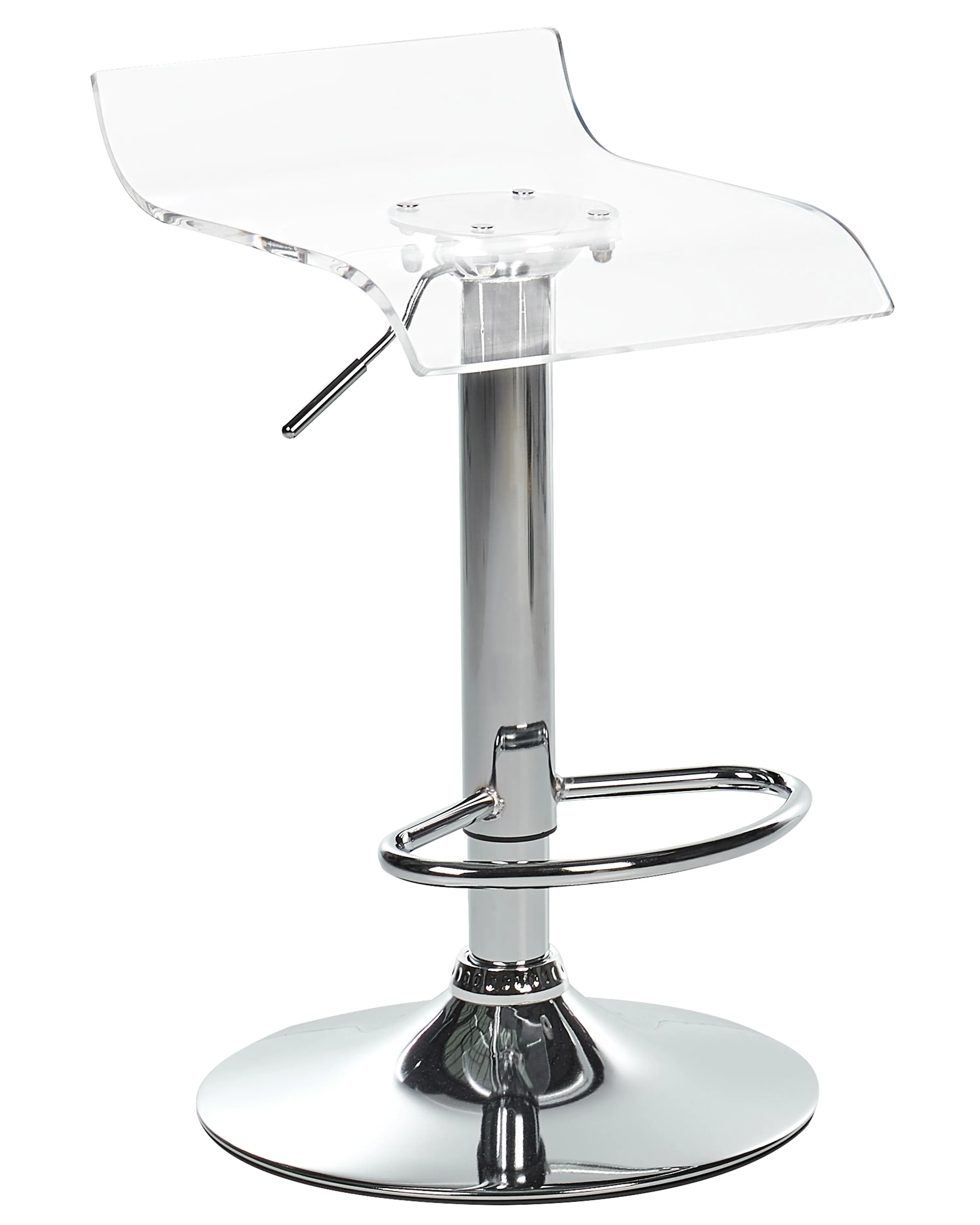 Set van 2 barstoelen NEUM draaibaar Transparant