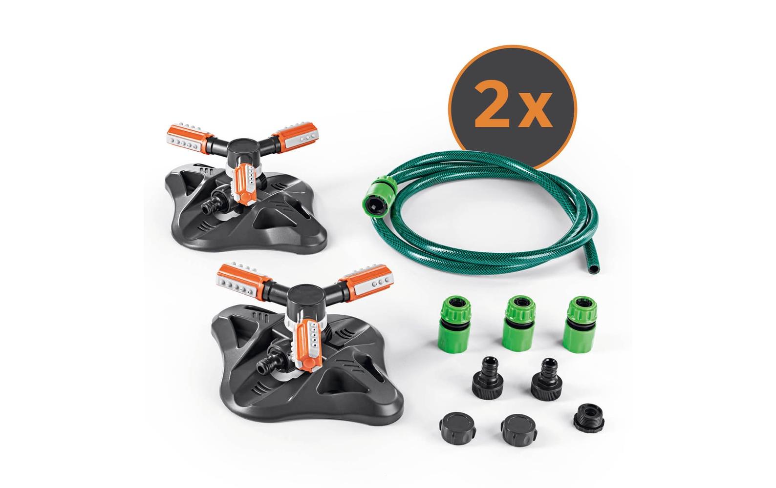 360°-Gartensprinkler - 2er-SetRotierender Wassersprenger Set