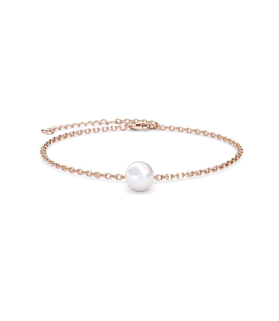 Parure Chris Pearl Crystal - Or Rosé et Cristal
