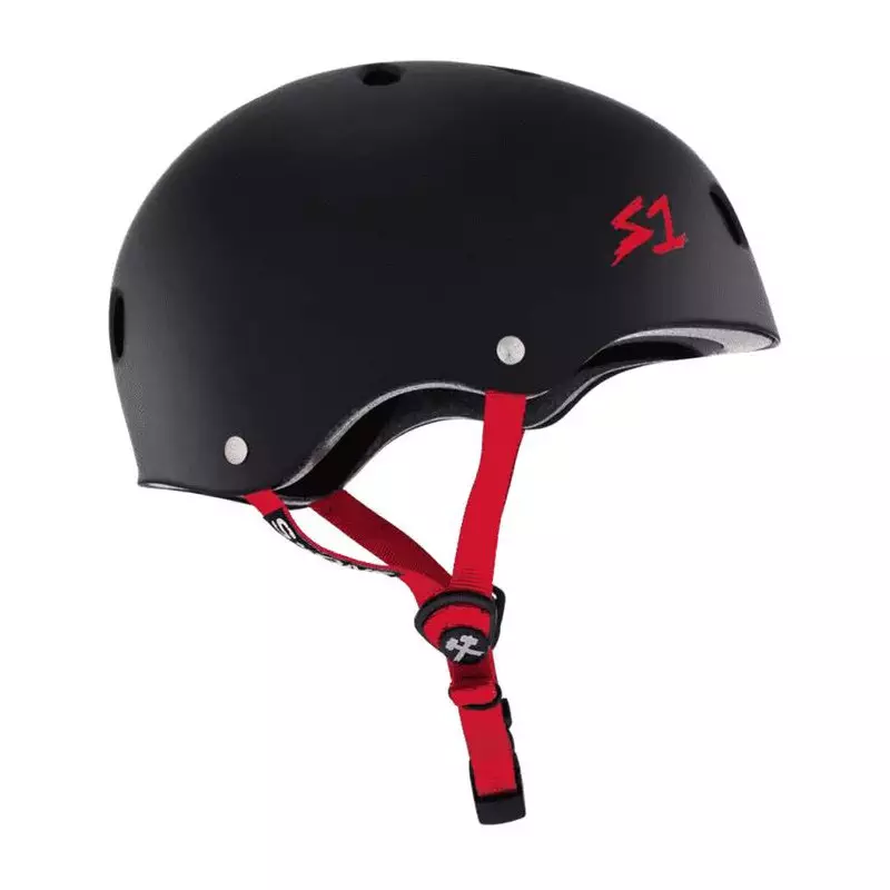 Casque S-ONE Lifer Matte black red straps