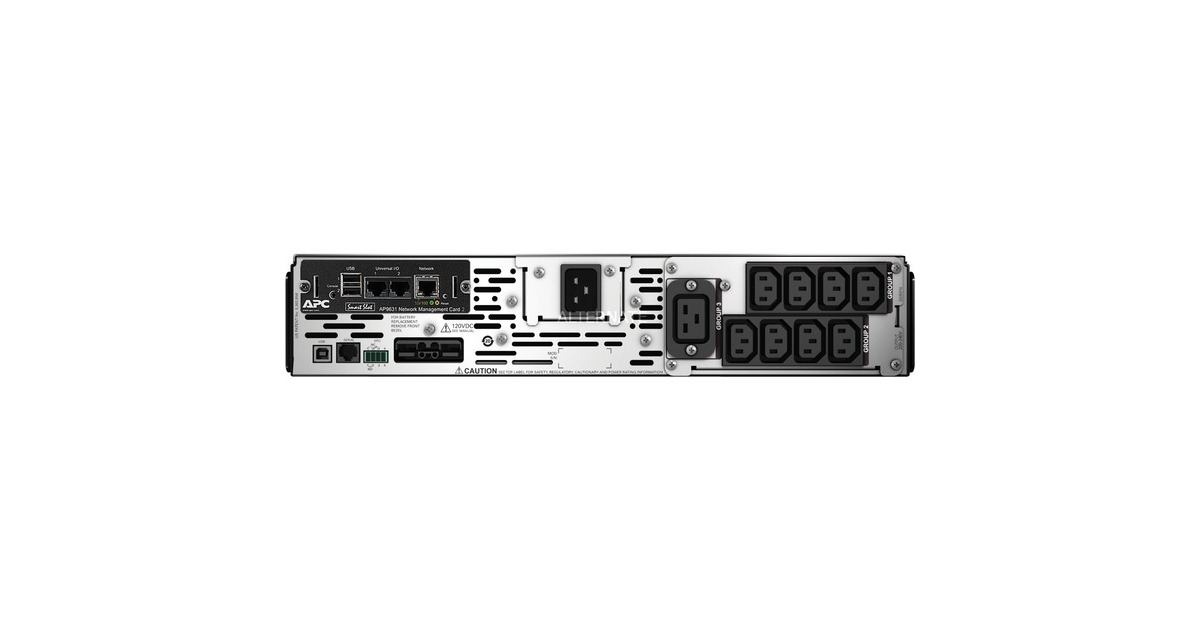 APCSmart-UPS X 3000VA noodstroomvoeding ups  (Zwart, 8x C13, 1x C19 uitgang, USB, NMC, 2U, SMX3000RMHV2UNC, Retail)