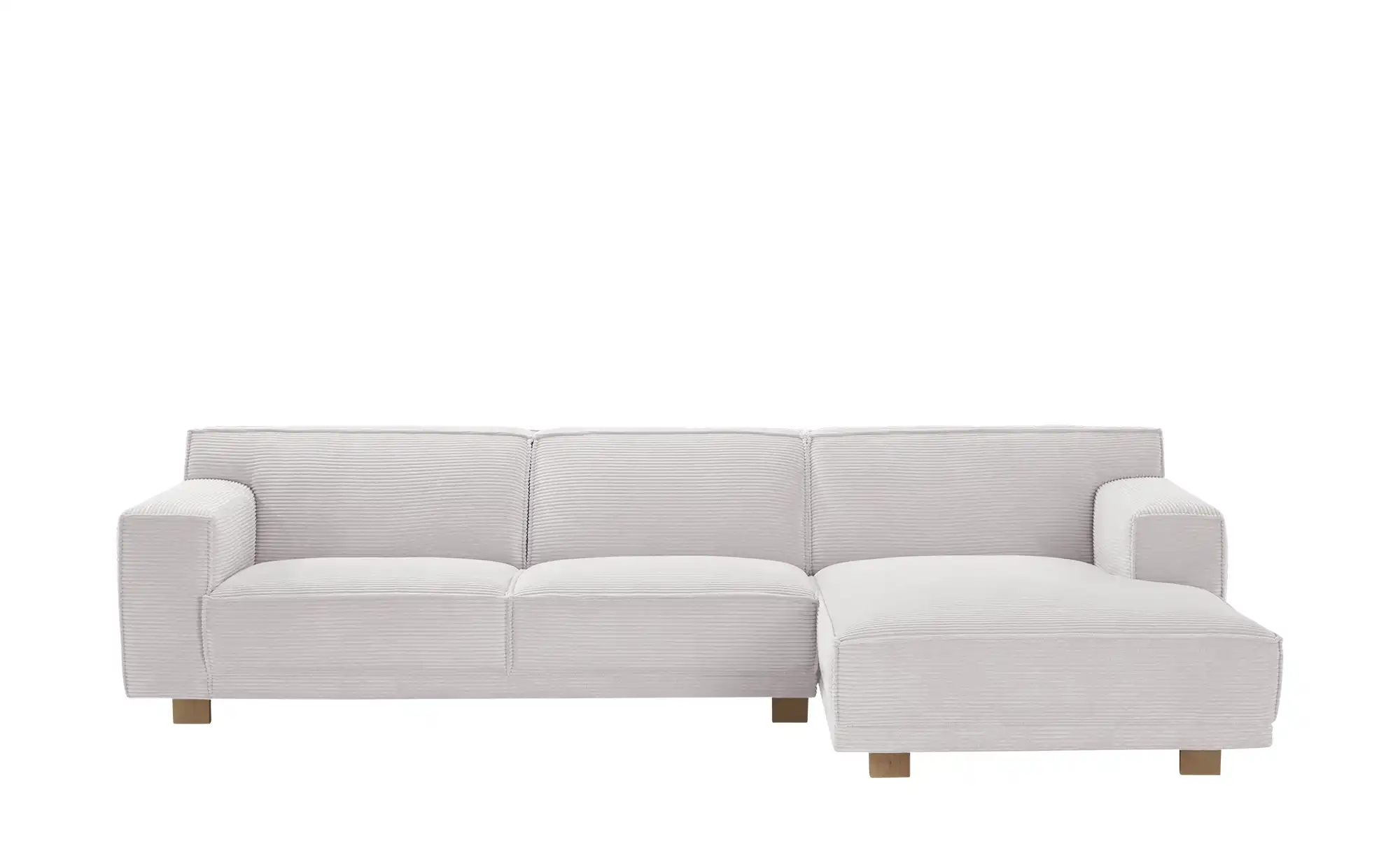 SOHO Ecksofa Cord Weiß Trenisha