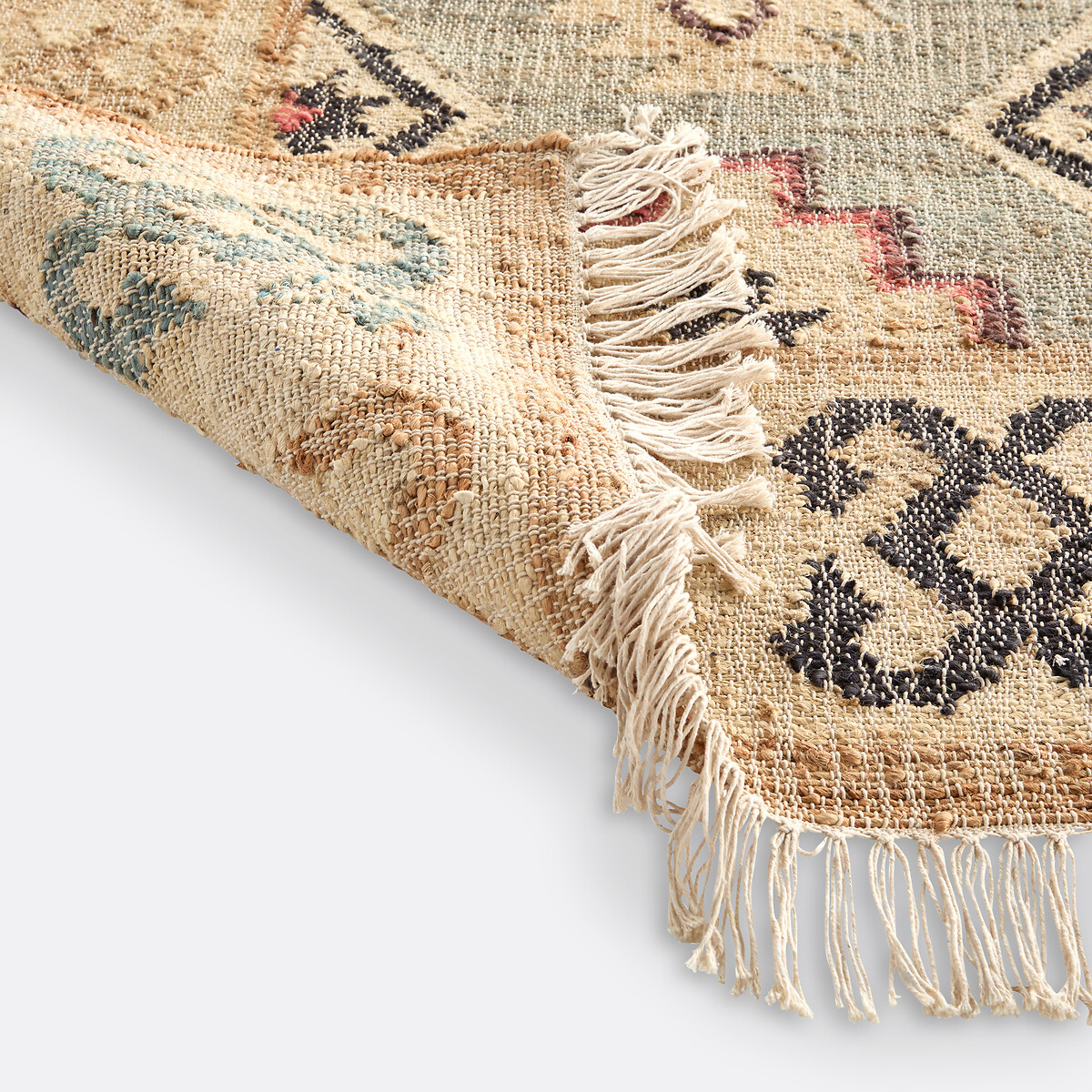 LA REDOUTE INTERIEURS<br>Tapete Kilim em juta e algodão com efeito desgastado, Kaliny