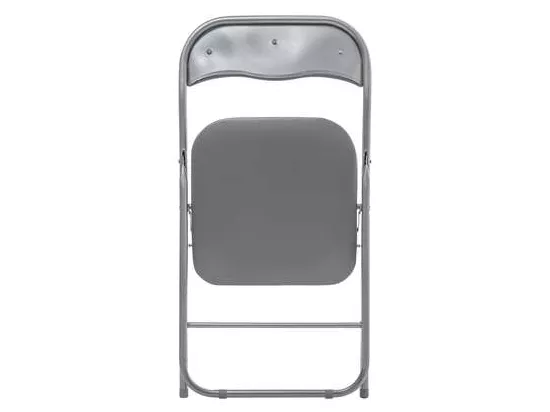 lot de 6 chaises pliantes en Acier et polyuréthane coloris gris - Dim : L44 x l44 x H79,5 cm