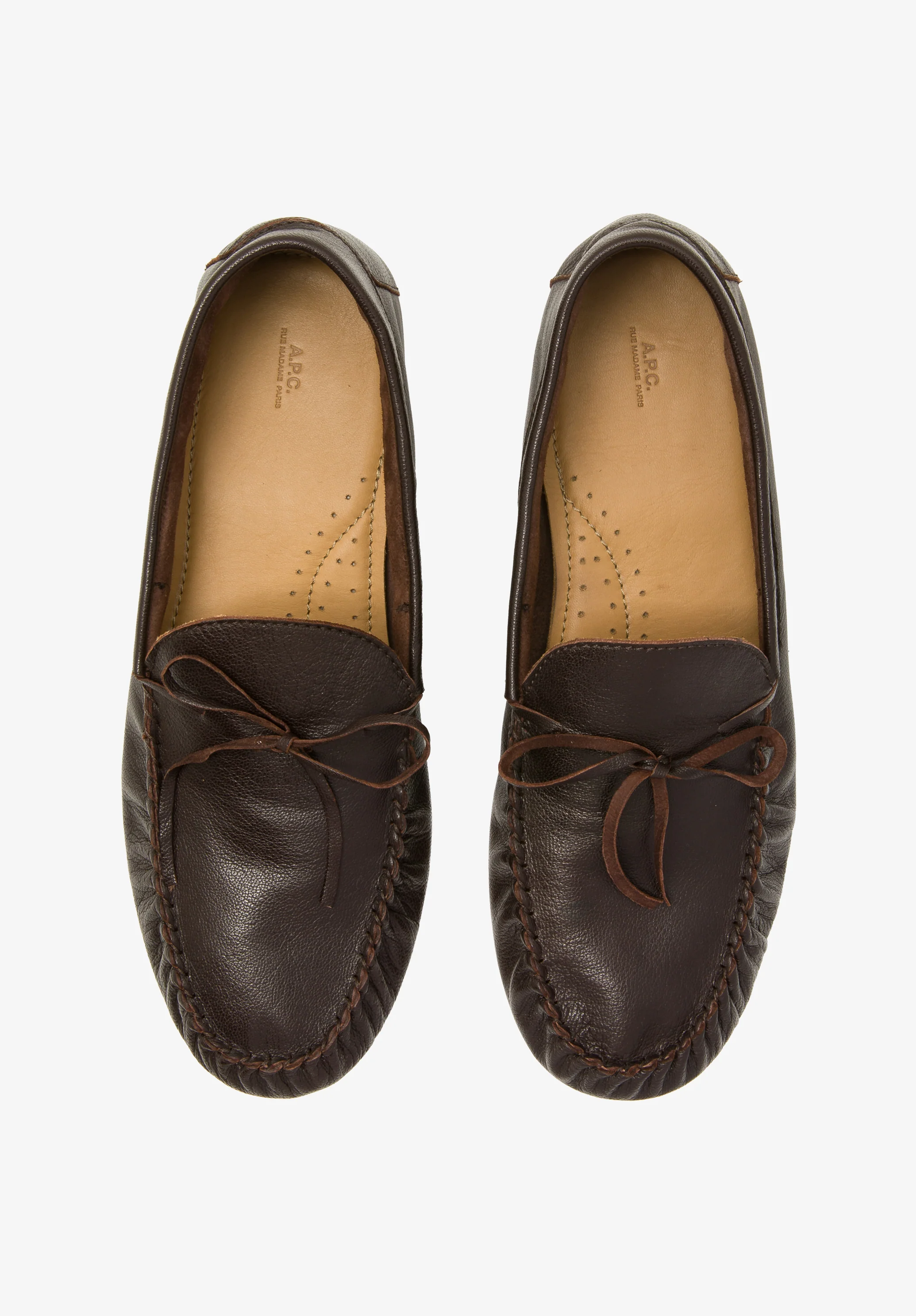 les mocassins souples - Marron fonce