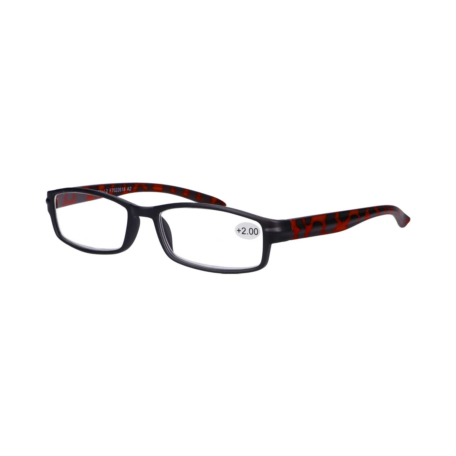 Star Optic Lesehilfe MD8 aus Kunststoff +2,0 Dioptrien schwarz/braun matt