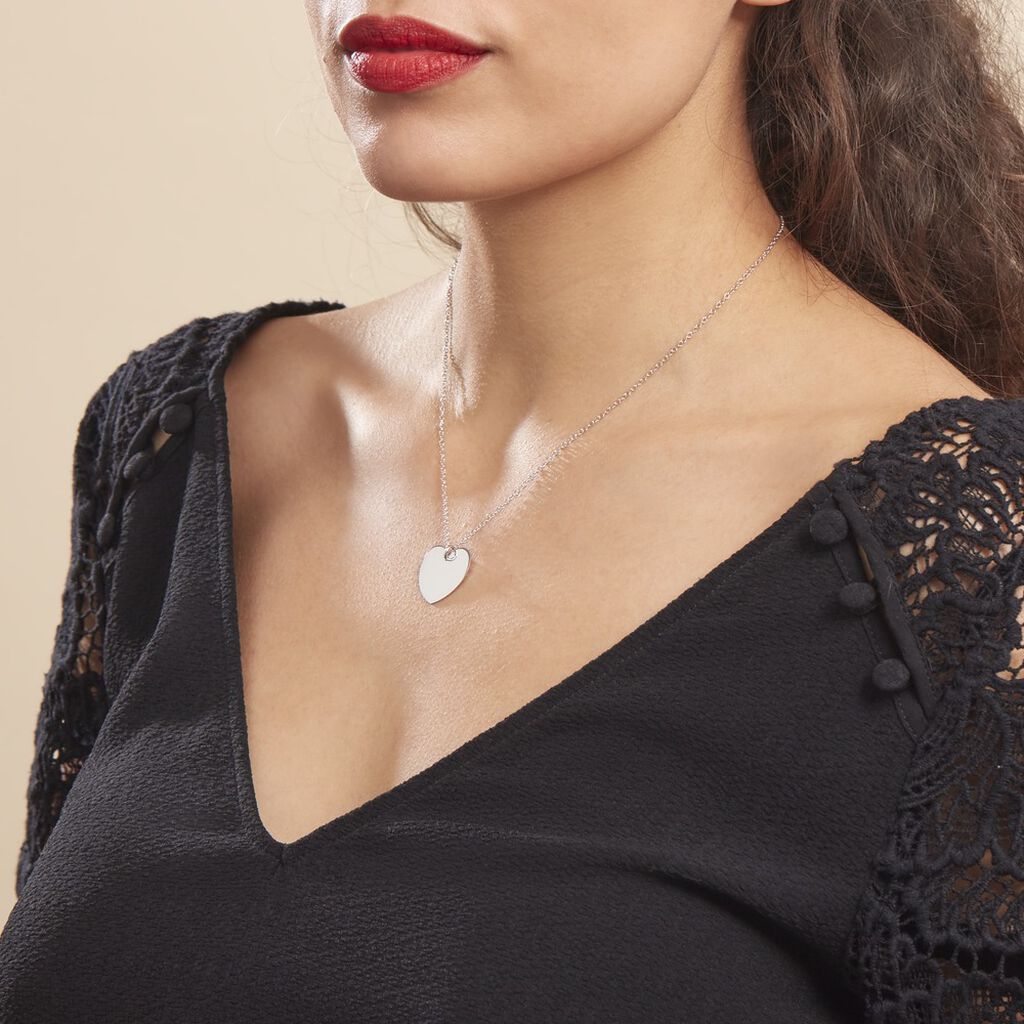 Collier Ylla Argent Blanc