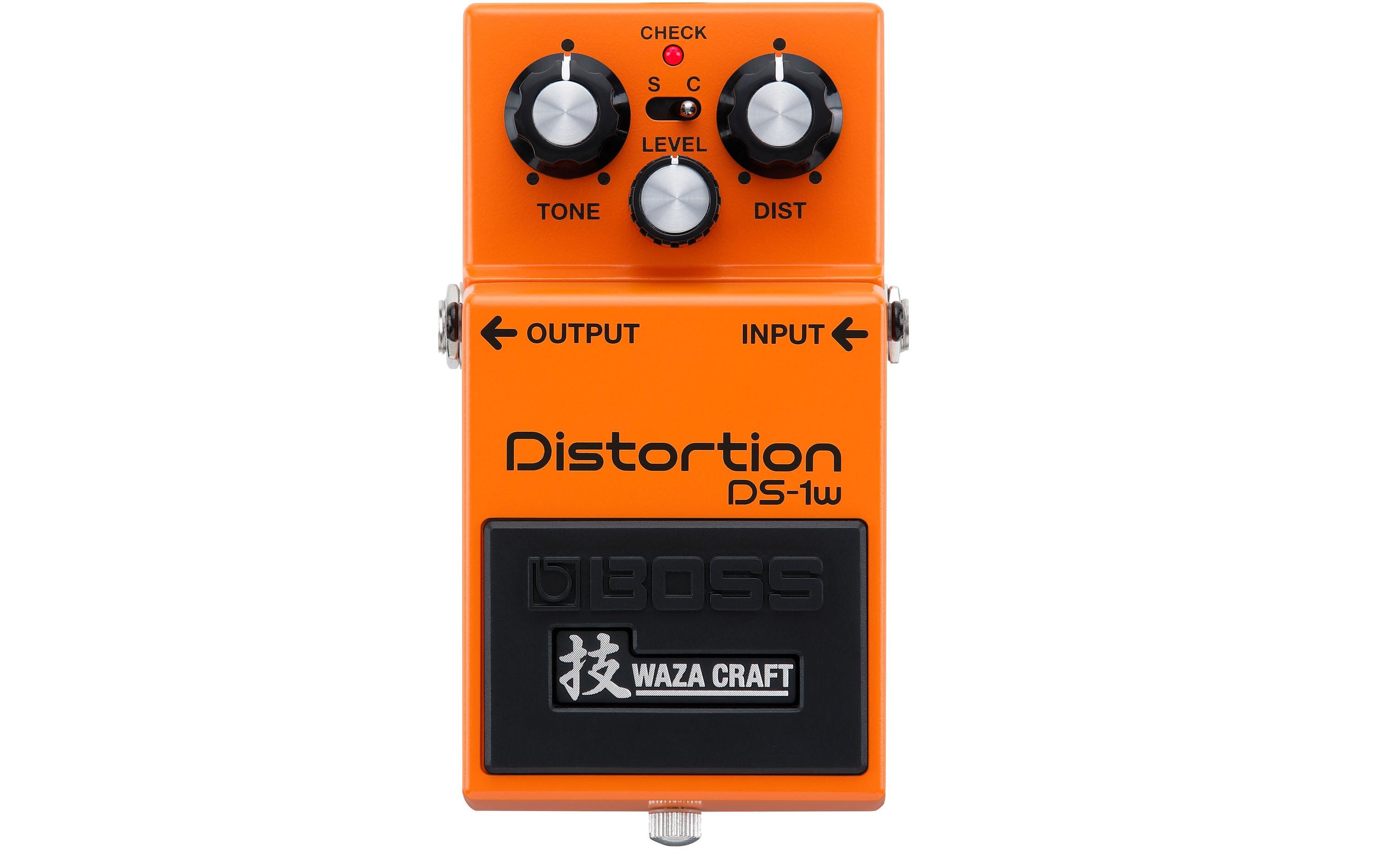 Pedal DS-1W<br>Neuauflage des Distortion-Klassikers, erweitert auf Basis der «Waza»-Handwerkskunst