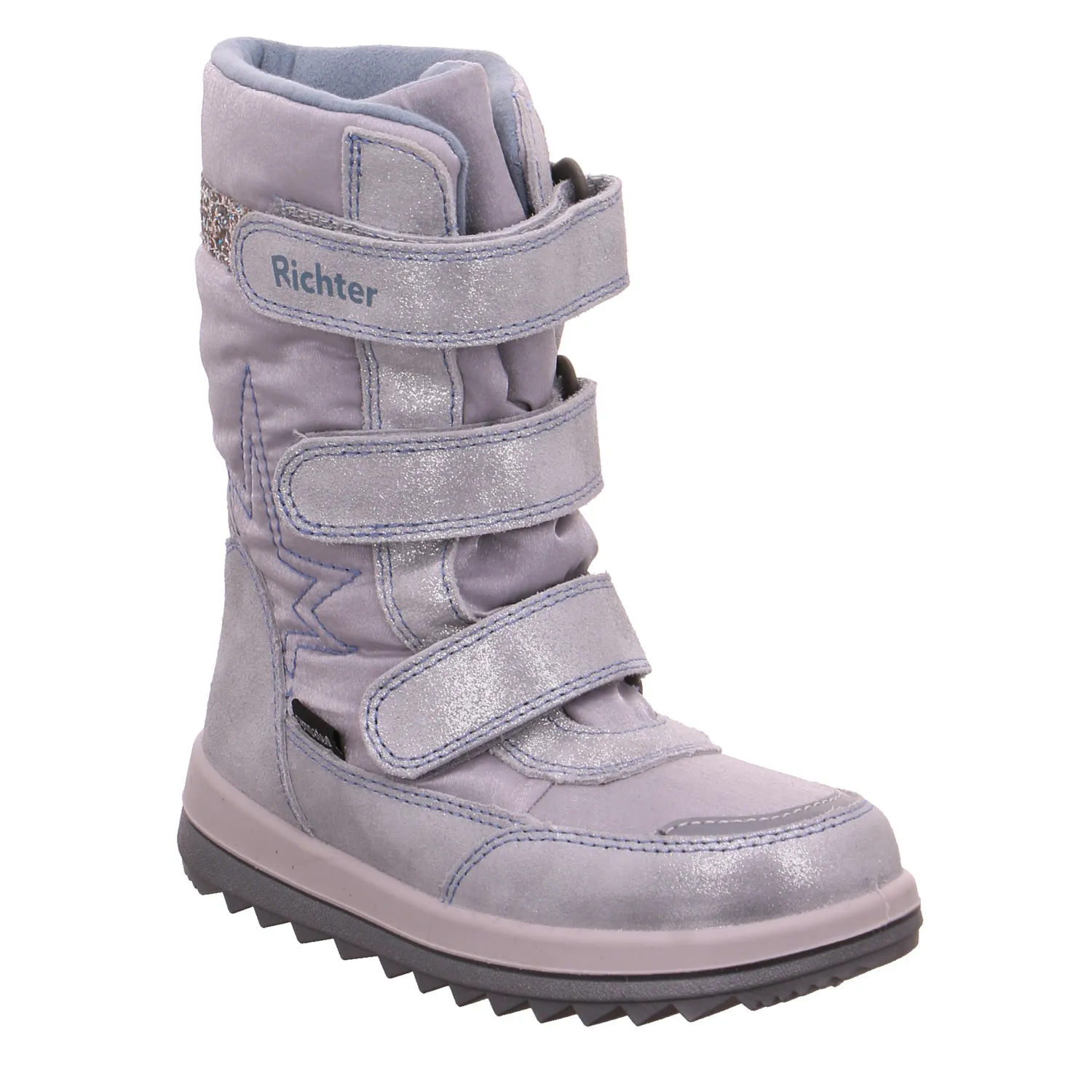 RICHTER Mädchen-Snowboot Membrane Silber Textil  Winterstiefel