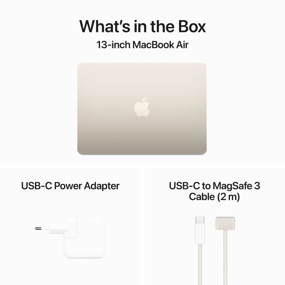 MacBook Air 13 M3 10C GPU/24/256GB (stjerneskinn)
