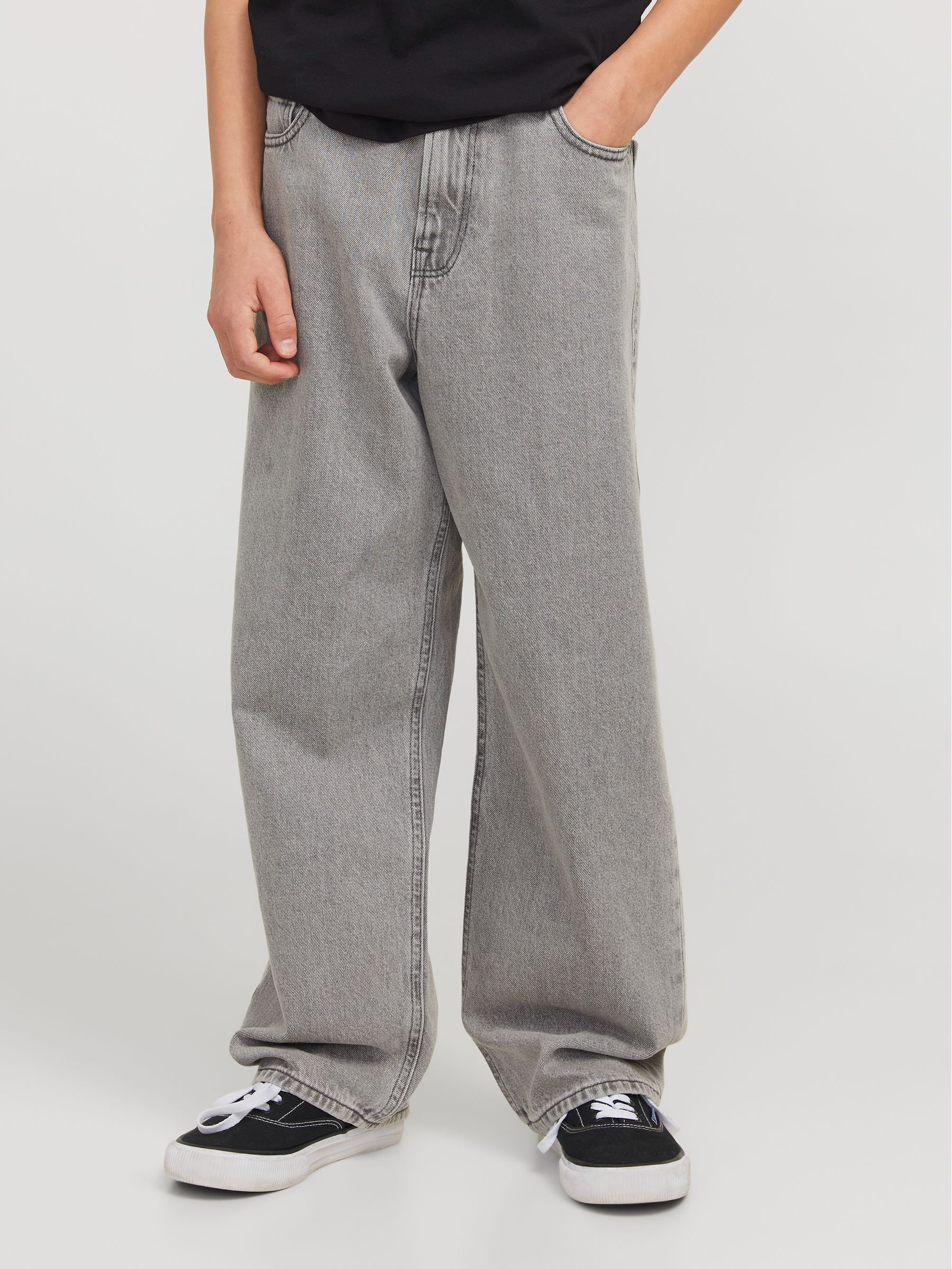 Grijs - JACK & JONES Junior Baggy Fit Alex Jeans