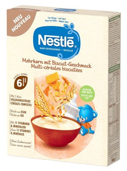 NESTLE Baby-Getreidebrei Mehrkorn mit Biscuit-Geschmack 180 g