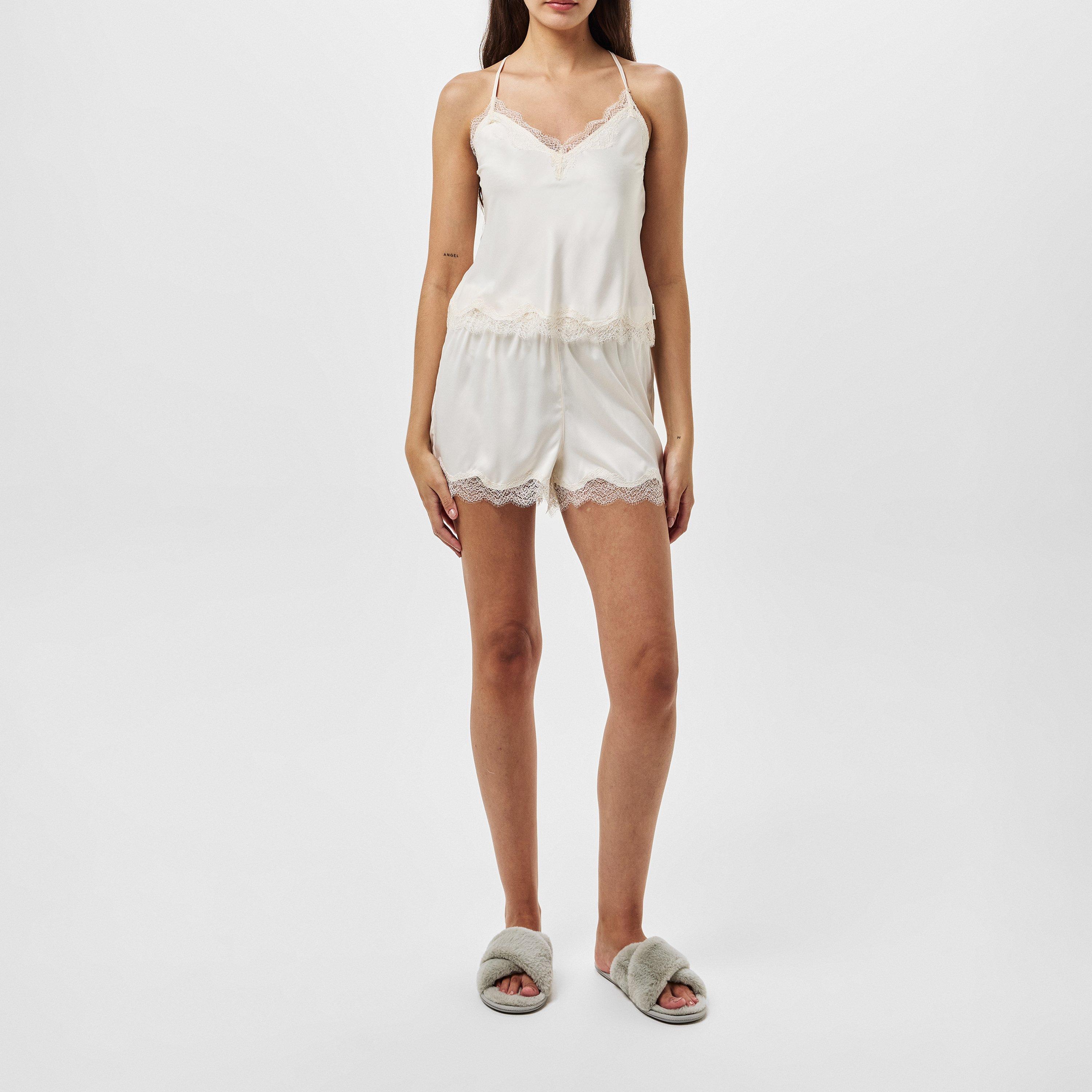Chelsea Peers Satin Lace Cami Short Pyjama Set