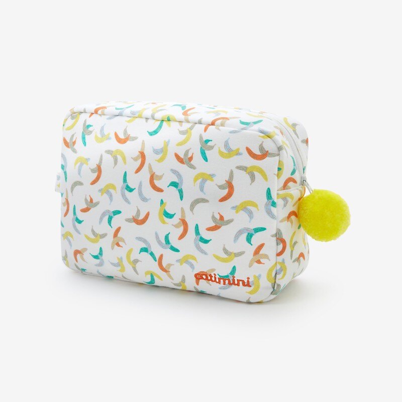 Trousse de toilette bébé à motifs bananes blanc Catimini Blanc