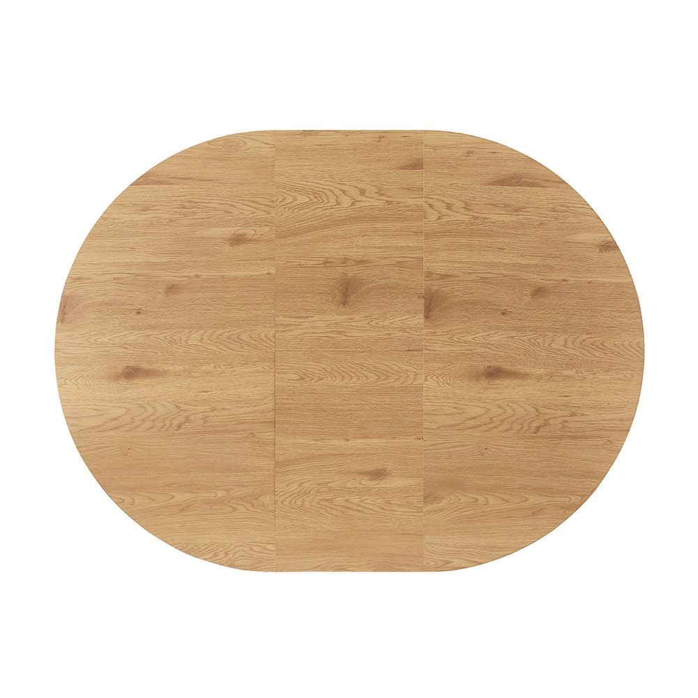 HOME DELUXE Ausziehbarer Esstisch Rund AVENTURA inkl. Sternfuß - 120 x 120 cm - versch. Farben - Light Oak