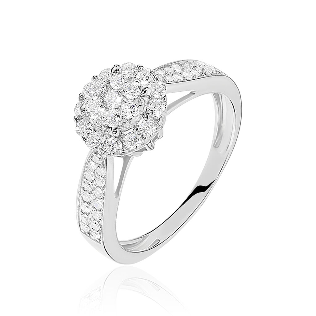 Bague Chou Or Blanc Diamant