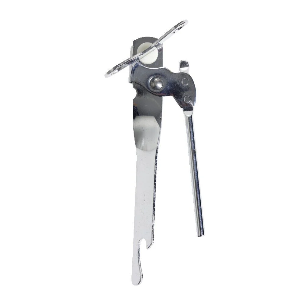 Ouvre-boîte en métal avec décapsuleur L.15,2cm