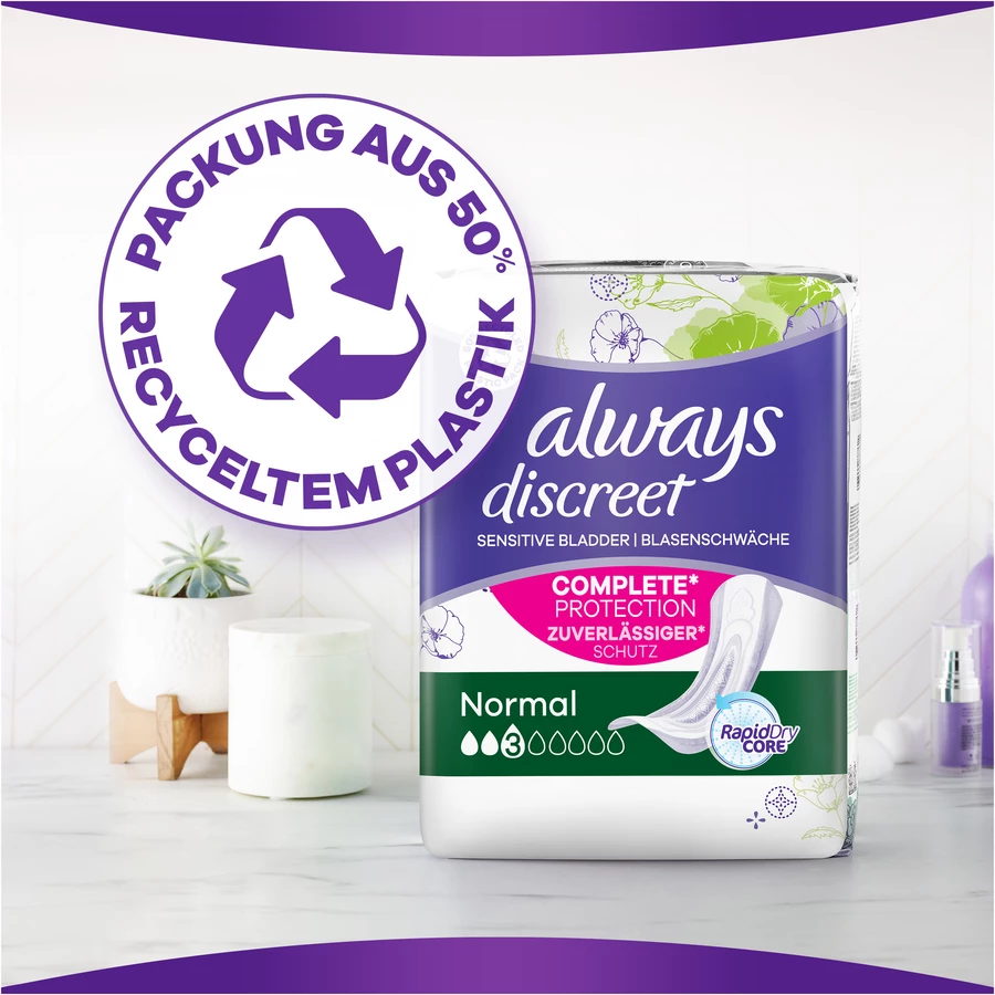 always discreet Inkontinenz-Einlagen, Normal Big Pack 24 Einlagen