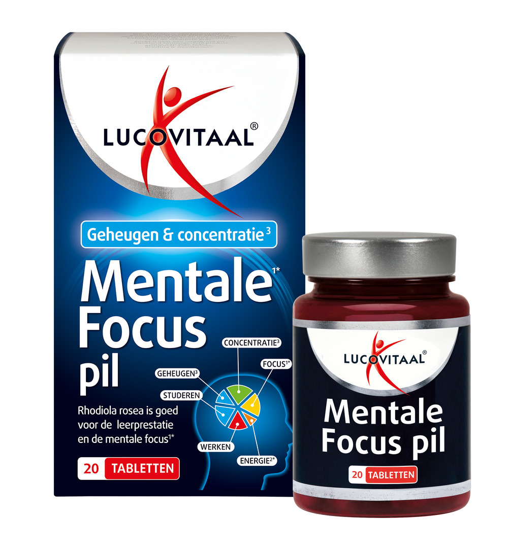 Lucovitaal Mentale Focus Pil (20 tabletten)
