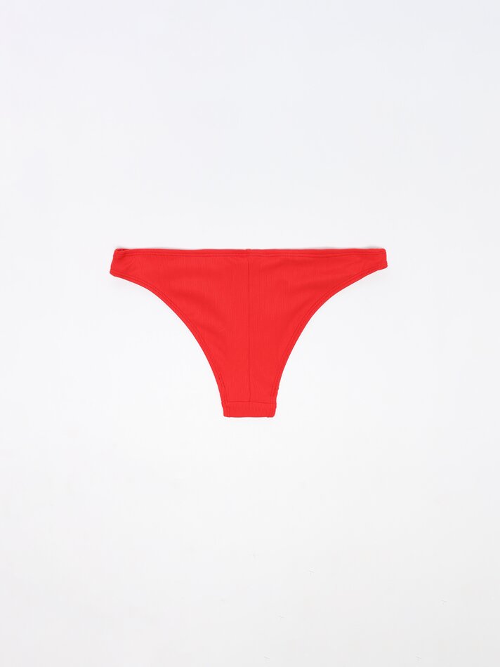 Cueca canelada - Vermelha