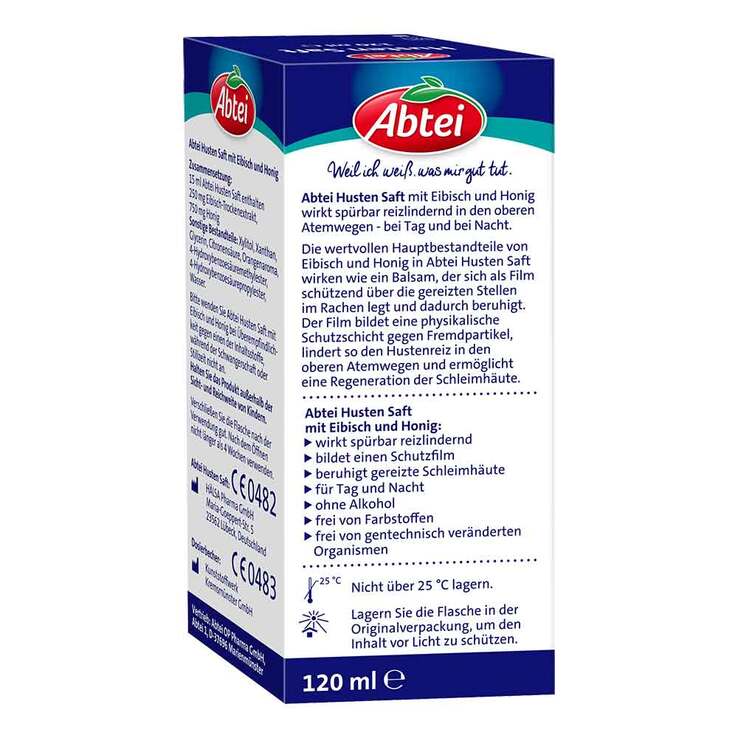 Abtei Husten Saft Eibisch Honig, 120 ml