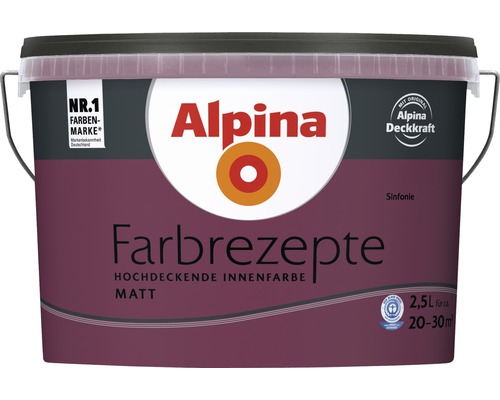 Alpina muurverf kleur recepten symfonie 2,5 l