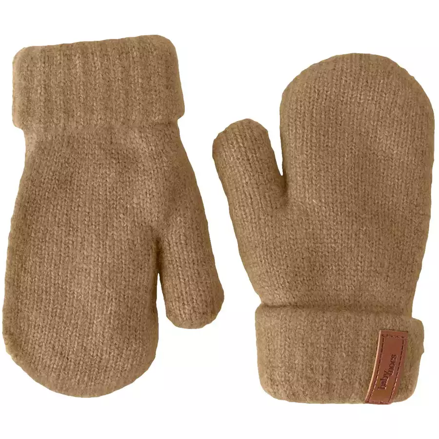 BabyMocs Handschuhe Vegan hellbraun