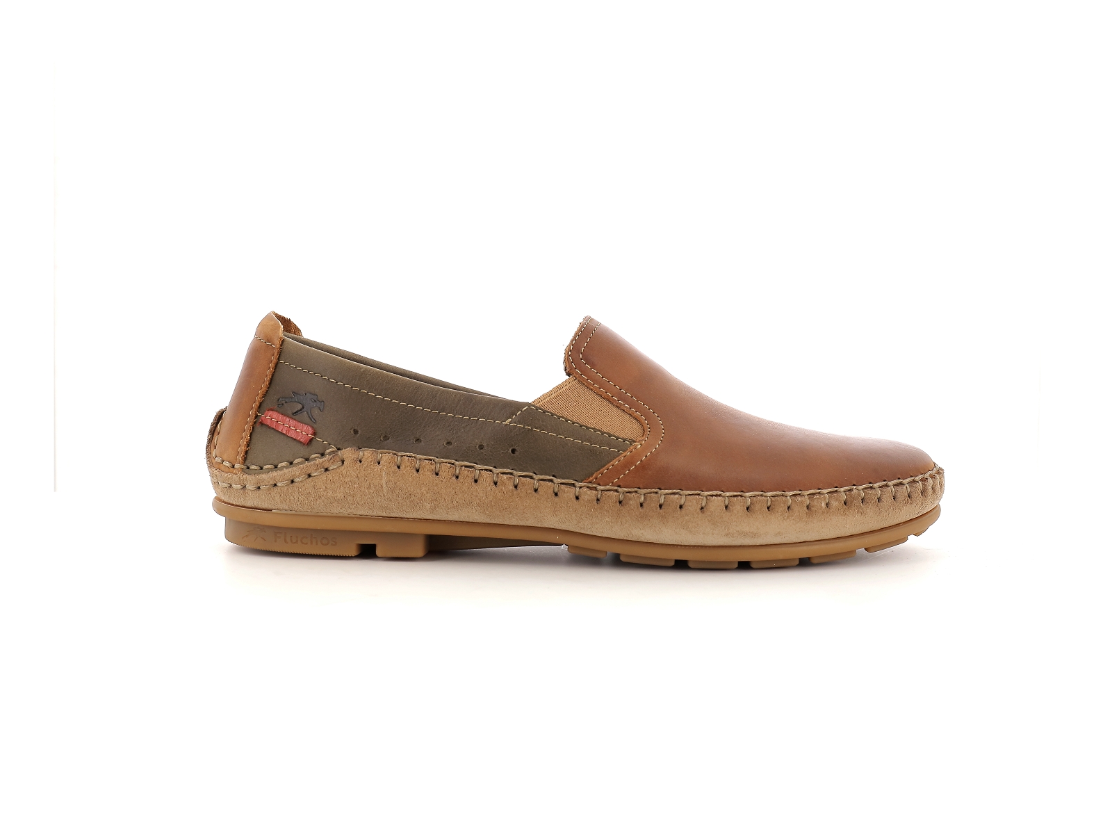 Fluchos-F1178 Cuir Marron-Vert