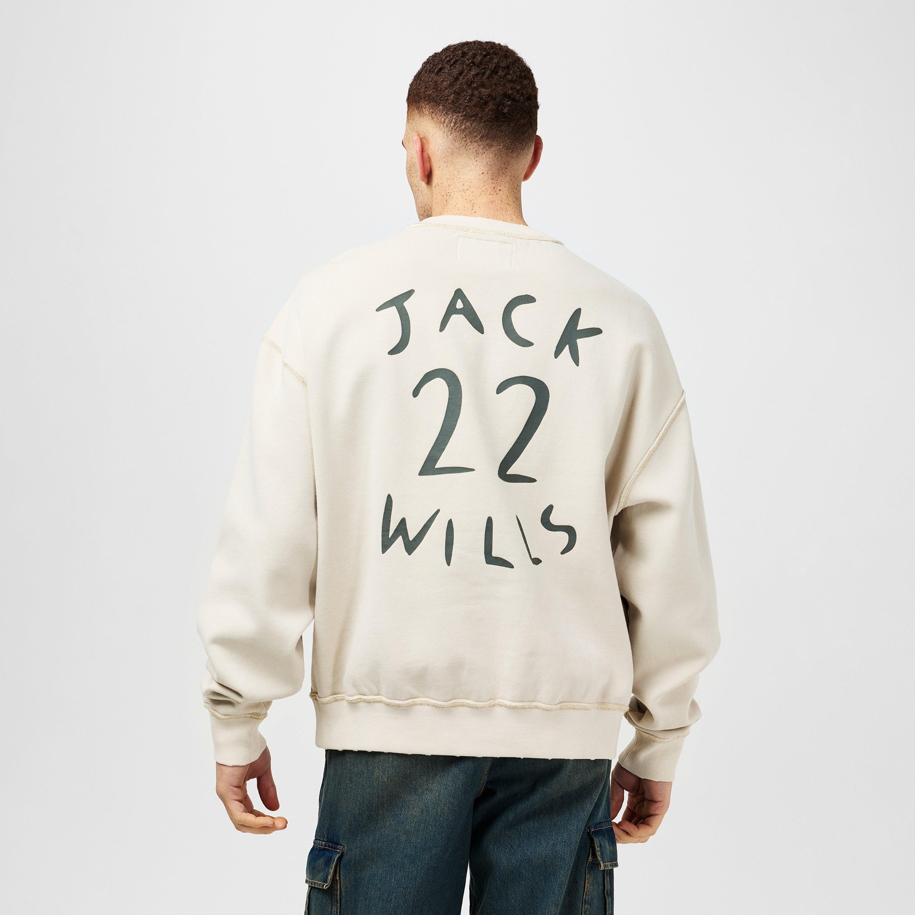 Jack Wills JW Worn Well Crew Sweater Mens