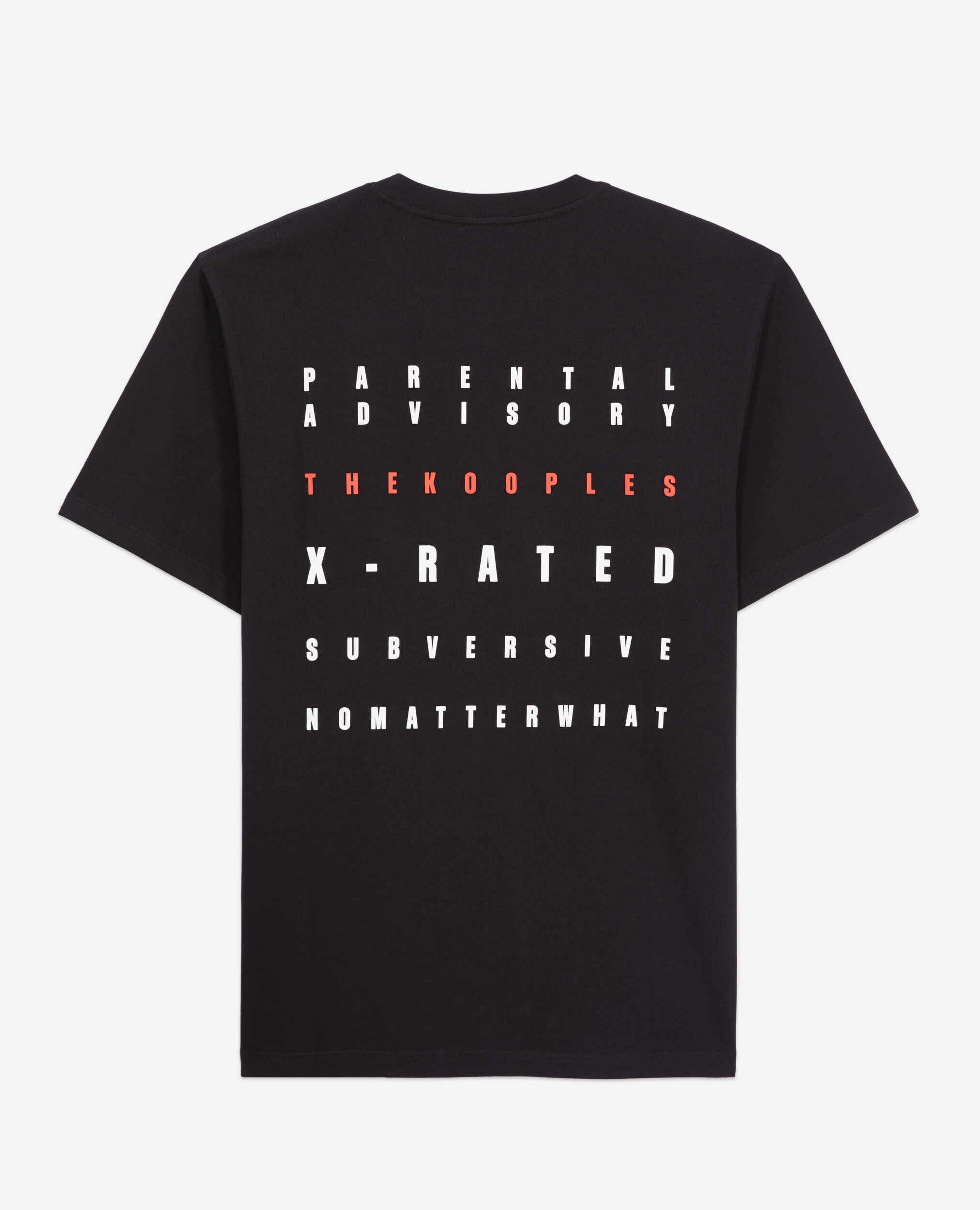 T-shirt noir avec sérigraphie X Rated