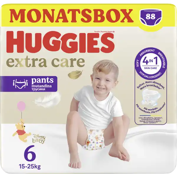 Extra Care Pants mit Disney-Design Größe 6 (15-25 kg) Monatsbox