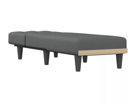Prolenta Premium - Chaise longue gris foncé tissu