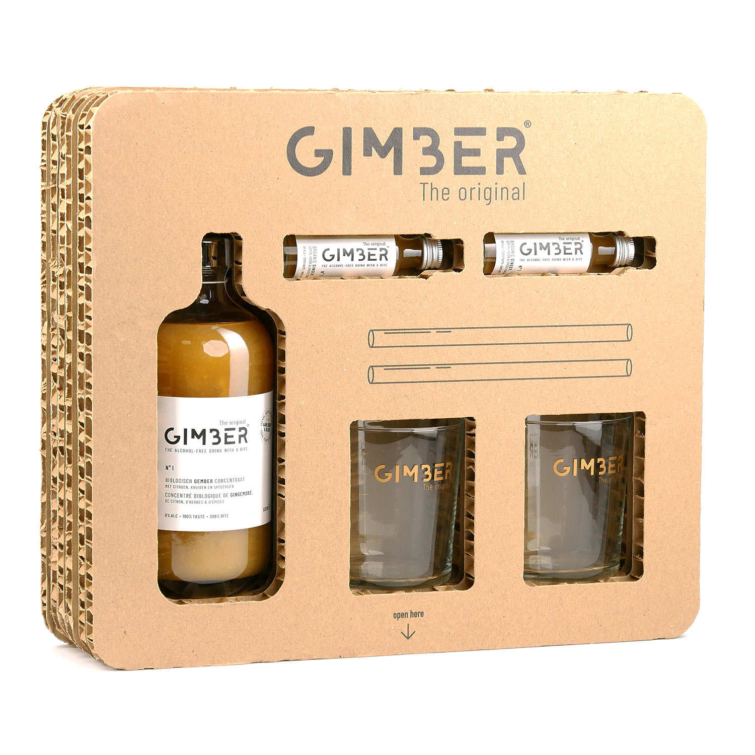 Coffret cadeau Gimber N°1 - Boisson concentrée de gingembre bio