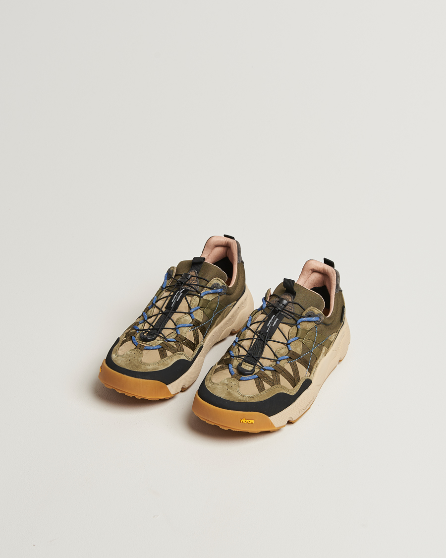 Flower Mountain Iwano 2 Suede/Nylon Trail Sneaker Olive