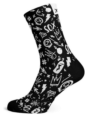 Paire de Chaussettes - Doodle Black Socks
