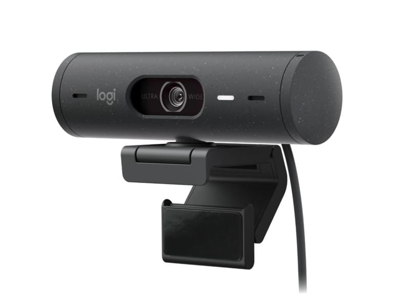 Logitech Webcam Brio 505 Graphite 1080P 30 fps Full HD 1080p Webcam mit Belichtungskorrektur, Auto-Framing und Show-Modus