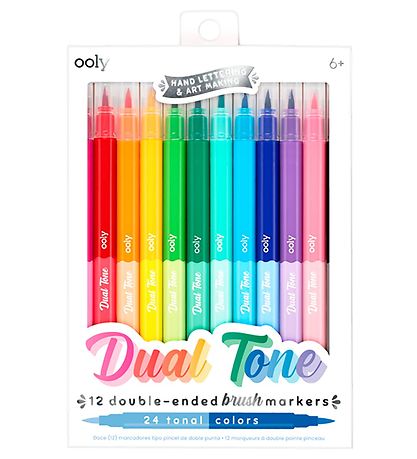 Ooly Tusher - Dual Tone - 12 St. - Mehrfarbig