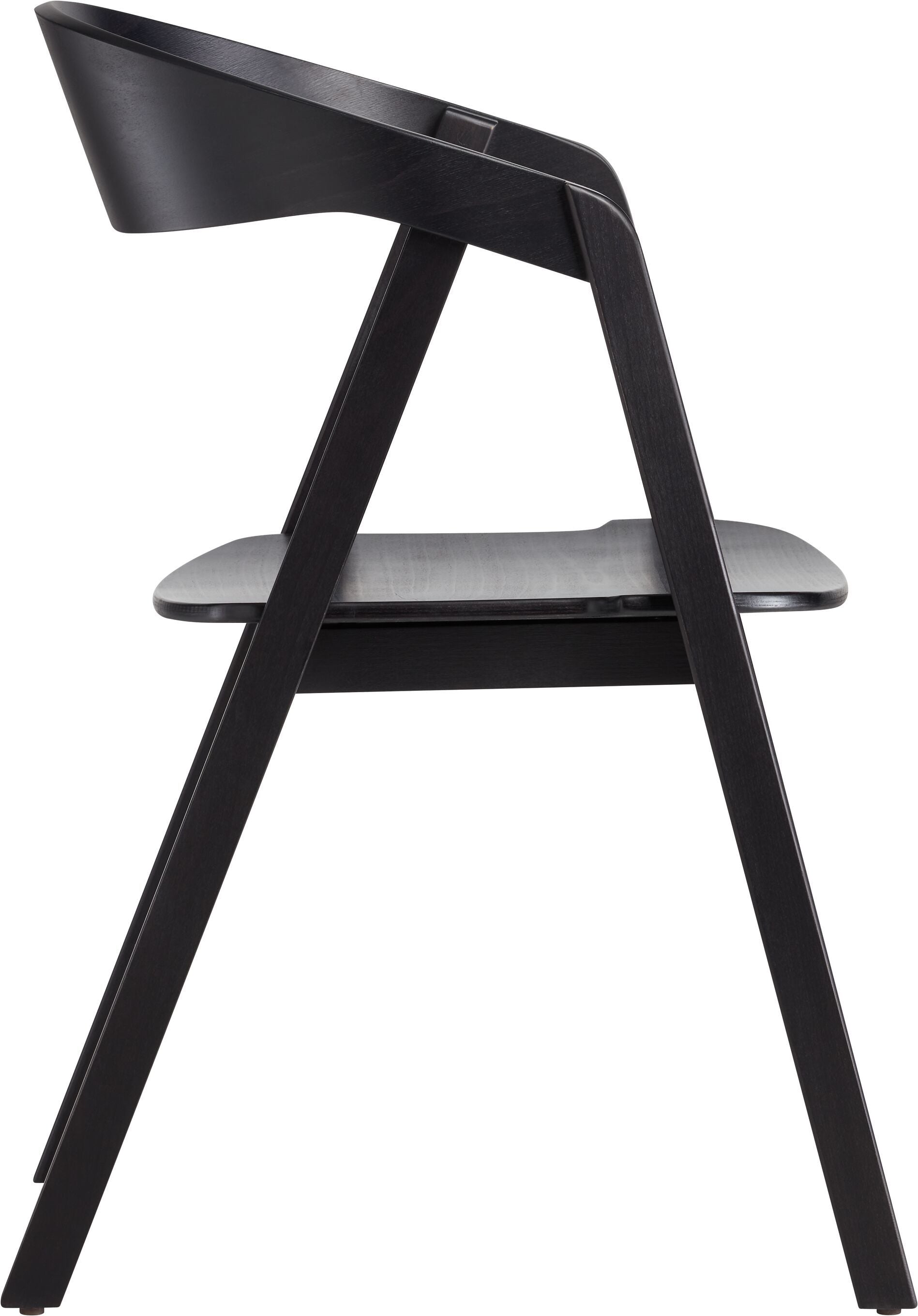 LIOR Stuhl - Schwarz / B: 53.0 cm x T: 52.0 cm x H: 79.0 cm