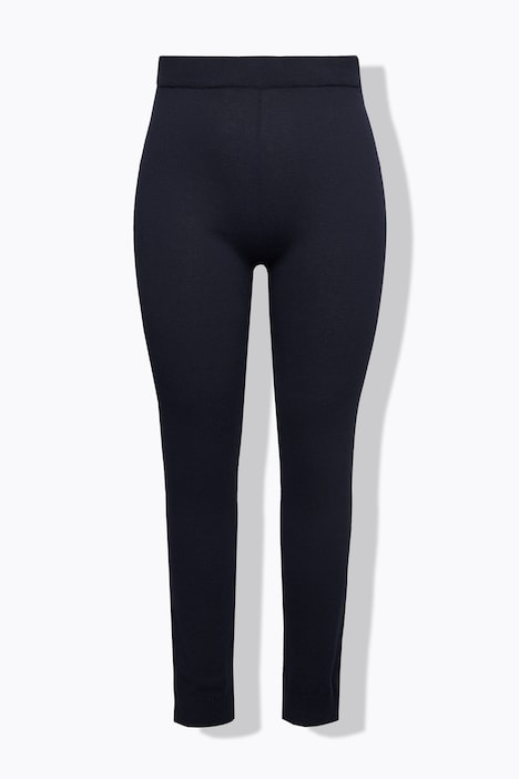 Strick-Leggings, Rippsaum, ohne Seitennaht, Biobaumwolle