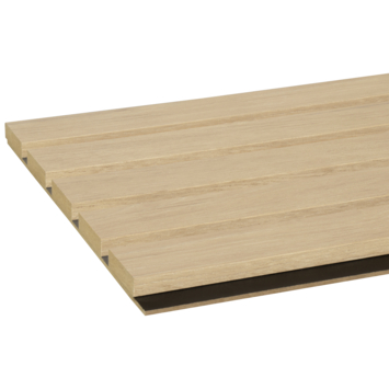 Lattenwand MDF Decowall Essential natuur eiken 260 x 30 cm (2 stuks) 1.56 m2